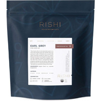 Rishi Tea Earl Grey Tea - Usda Organic Direct Trade Loose Leaf Tea, Certified Kosher Pure Black Tea With Bergamot Oil, Energizing & Caffeinated - 16 Ounces (Pack Of 1)