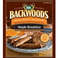 Lem Products Backwoods Maple Breakfast Fresh Sausage Seasoning, Ideal For Wild Game And Domestic Meat, Seasons Up To 25 Pounds Of Meat, 13.5 Ounce Packet