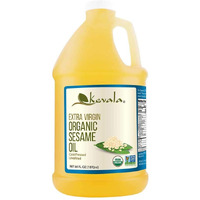 Kevala Organic Extra Virgin Sesame Oil, 1/2 Gallon (64 Floz)