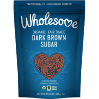 Wholesome Sweeteners Fair Trade Organic Dark Brown Sugar, 24 Ounce Pouch