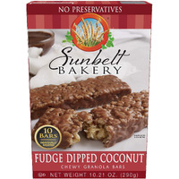 Sunbelt Bakery Fudge Dipped Coconut Chewy Granola Bars, 50-1.0 Oz Bars (5 Boxes)