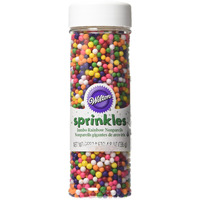 Wilton Rainbow Nonpareils Food Decorative Baking Essentials, 4.8 Oz, Multicolored
