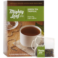 Mighty Leaf Green Tea, Tropical, 1.32Oz 15 Pouches