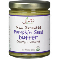 Jiva Organics Raw Sprouted Organic Pumpkin Seed Butter 8-Ounce Jar