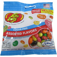 Jelly Belly Sugar Free Jelly Beans, Assorted Flavors, 2.8-Ounce Bags (Pack Of 12)