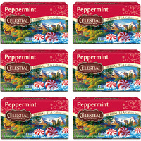 Celestial Seasonings Peppermint Herbal Tea, Caffeine Free, 20 Tea Bags Box, (Pack Of 6)