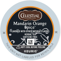 Celestial Seasonings Mandarin Orange Spice Herbal Tea, K-Cup Portion Pack For Keurig K-Cup Brewers, 24-Count