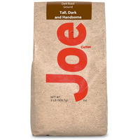 Joe Knows Coffee, Tall Dark And Handsome, Dark Roast, Ground Coffee, 2 Pound