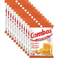 Combos Cheddar Cheese Pretzel Baked Snacks 6.3-Ounce Bag (Pack Of 12)