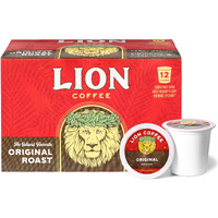 Lion Coffee Original Medium Roast Coffee, Single-Serve Coffee Pods, Compatible With Keurig Brewers, A Taste Of Aloha - (12 Count Box)