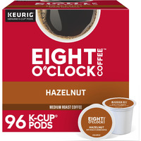 Eight O'Clock Coffee Hazelnut Keurig Single-Serve K-Cup Pods, Medium Roast Coffee, 96 Count (4 Packs Of 24)