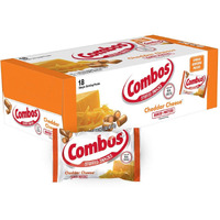 Combos Cheddar Cheese Pretzel Baked Snacks 1.8 Ounce (Pack Of 18)