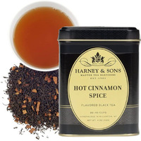 Harney & Sons Hot Cinnamon Spice, Loose Leaf Black Tea, 4 Ounce Tin