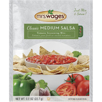 Mrs. Wages Medium Classic Salsa Seasoning Mix, .8 Oz Pouches (Value Pack Of 12)