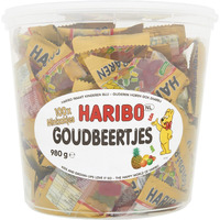 Haribo Gold Bears / Goldbren, 100 Mini Bags, 980G Tub
