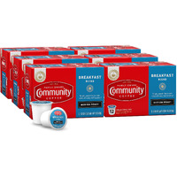 Community Coffee Breakfast Blend 72 Count Coffee Pods, Medium Roast, Compatible With Keurig 2.0 K-Cup Brewers, 12 Count (Pack Of 6)