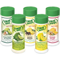 True Citrus Lemon Pepper, Lime Garlic & Cilantro, Orange Ginger, Bonus Includes Lemon & Lime Shaker, No Sodium, Gluten Free, Seasoning Salt Spice Shaker Kit, (Pack Of 5)