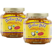 Garlic Gold Organic Garlic Granules In Extra Virgin Olive Oil, 6.4 Oz Pack Of 2
