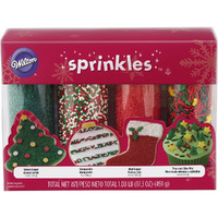 Wilton Holiday Sprinkles, 4 Count