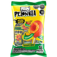 Pelon Peloneta Tamarind With Mango Lollipops,0.81 Ounce, (18 Pc)
