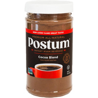 Postum Cocoa Blend Flavor Coffee Substitute Caffeine Free Delight With Roasted Wheat Bran & Molasses (8Oz) | Natural, Non-Gmo, Vegan & Healthy Coffee Alternative Caffeine Free Hot Chocolate