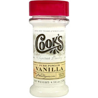 Cooks, Pure Vanilla Powder, Worlds Finest Gourmet Fresh Premium Vanilla, 4.5 Oz