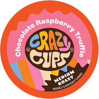 Crazy Cups Flavored Coffee For Keurig K-Cup Machines, Chocolate Raspberry Truffle, Hot Or Iced Drinks, 22 Count Single Serve, Recyclable Pods(Pack Of 1)