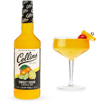 Collins Sweet And Sour Mix Made With Real Orange And Lemon Juice Classic Cocktail Recipe Ingredient, Home Bar Accessories Cocktail Mixers 32 Fl Oz