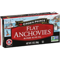 Crown Prince Flat Anchovies In Olive Oil, 2-Ounce Cans (Pack Of 12)