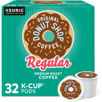 The Original Donut Shop Regular, Single-Serve Keurig K-Cup Pods, Medium Roast Coffee Pods, 32 Count