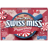 Swiss Miss Peppermint Flavored Hot Cocoa Mix, 6 Count Hot Cocoa Mix Packets