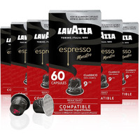 Lavazza Armonico Dark Roast Coffee Capsules Compatible With Nespresso Original Machines ,Value Pack, Blended And Roasted In Italy, With Full Bodied Flavor And Notes, 10 Count (Pack Of 6)
