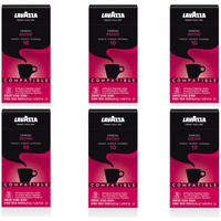 Lavazza Deciso Espresso Dark Roast Capsules Compatible With Nespresso Original Machines , 10 Count (Pack Of 6)