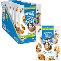 Lenny & Larry's The Complete Crunchy Cookie, Chocolate Chip, 6G Plant Protein, Vegan, Non-Gmo, 4.25 Ounce Pouch (Pack Of 6)