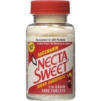 Necta Sweet Saccharin Sugar Substitute 1/4 Grain 1000 Tablets
