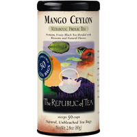 The Republic Of Tea - Mango Ceylon Black Tea, Metabolic Frolic Tea, 50 Tea Bag Tin