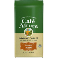Cafe Altura Whole Bean Organic Coffee, Colombian, 2 Pound
