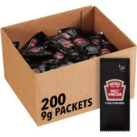 Heinz Malt Vinegar Single Serve Packet (0.3 Oz Packets, Pack Of 200)