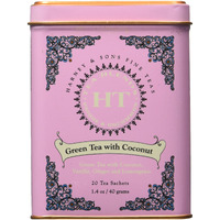 Harney And Sons Fine Teas, Green Tea With Coconut, 20 Sachets (Pack Of 3)