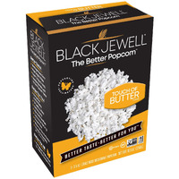 Black Jewell Gourmet Microwave Popcorn, Touch Of Butter, 10.5 Ounces (Pack Of 6)