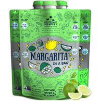 Lt. Blender's Skinny Margarita In A Bag - Low Calorie Margarita Mix - Each Bag Makes 1/2 Gallon Of Frozen Skinny Margaritas -Cocktail Mix - No Blender Needed - Add Liquor, Wine Or Mocktail (Pack Of 3)