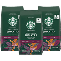 Starbucks Sumatra Coffee, Whole Bean, 12-Ounce Bags (Pack Of 3)