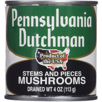 Pennsylvania Dutchman Canned Mushrooms - 12/4 Oz. Cans