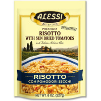 Alessi Autentico, Premium Seasoned Risotto, Italian Arborio Rice, Easy To Prepare, 8Oz (Sun Dried Tomato, Pack Of 6)