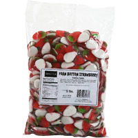 Kervan Candy Foam Bottom Strawberry Bulk Gummy Candy - 5 Pound Bag - Fruity & Sweet Gift Snacks For Kids - Party Size