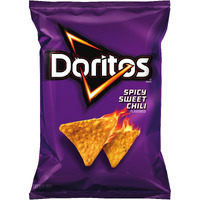 Doritos Flavored Tortilla Chips, Spicy Sweet Chili, 42 Ounce (Pack Of 4)