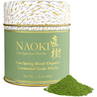 Naoki Matcha Organic Ceremonial First Spring Blend - Authentic Japanese First Harvest Ceremonial Grade Matcha Green Tea Powder From Kagoshima, Japan (40G / 1.4Oz)