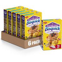 Betty Crocker Bisquick Pancake & Baking Mix, Gluten Free, 16 Oz. (Pack Of 6)