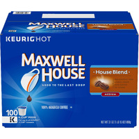 Maxwell House House Blend Medium Roast K-Cup Coffee Pods (100 Pods)
