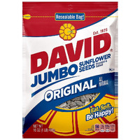 David Sunflower Seed In Shell - Jumbo, 16 Ounce (2 Pack)